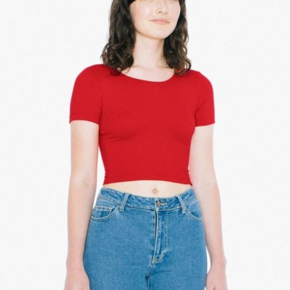 NWT Short Sleeve Scoop Neck American Apparel Top - Picture 7 of 7